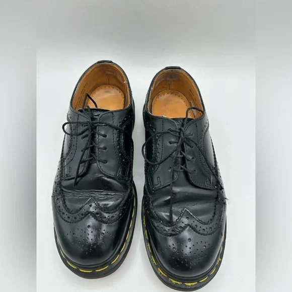 COPY - RARE Vtg Dr Martens 3989 Made in England Wingtip Black Brogues Oxfords C… - Picture 9 of 12